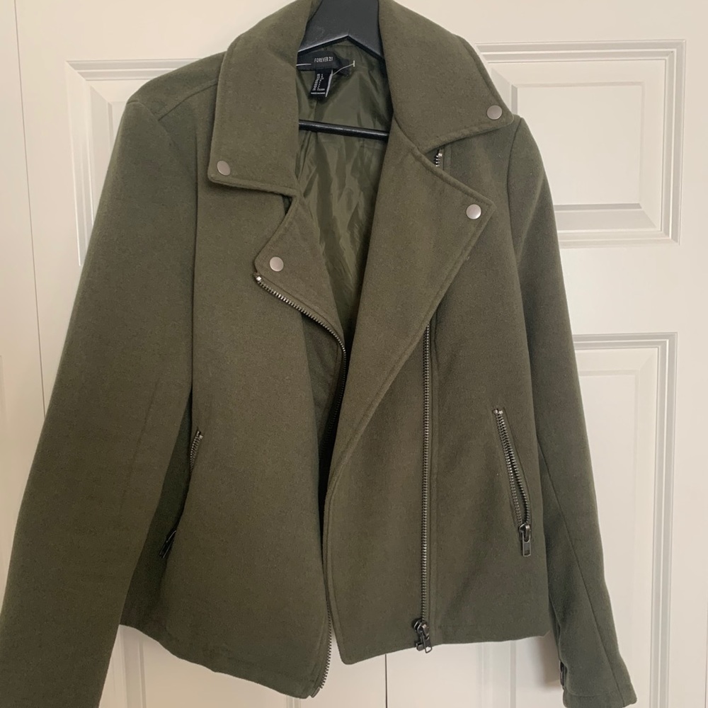 Green Moto Jacket